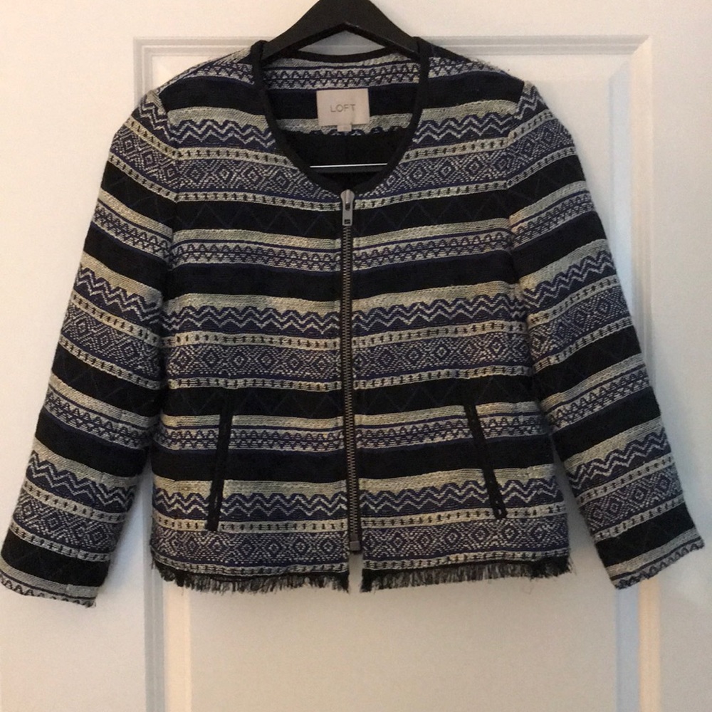 Loft patterned blazer
